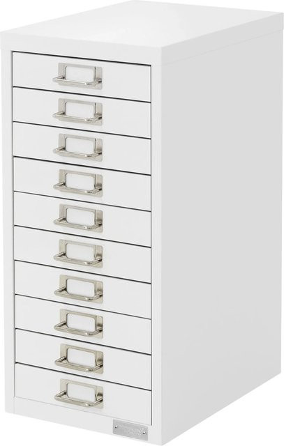 ML-Design Aktenschrank aus Metall mit 10 Schubladen in Weiß, B/T/H: 28 x 38 x 60 cm - Bild 2