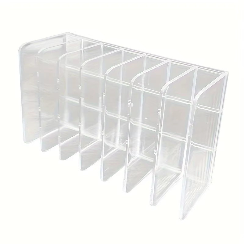 Multifunktionaler Kosmetik-Organizer aus transparentem Kunststoff mit 7 Fächern für Make-up und Ordnung am Schminktisch oder im Badezimmer, Farbe: Transparent - Bild 3
