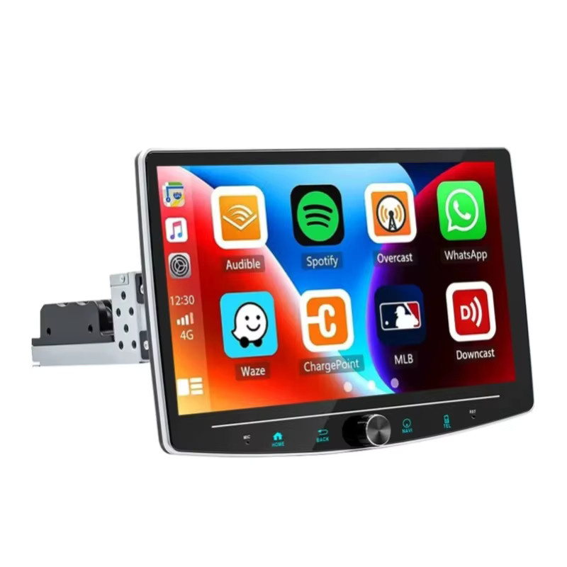 MOPECT Android 15 Autoradio mit 10,1 Zoll drehbarem Touchscreen, 4+64GB, Single-DIN, Carplay, GPS, Bluetooth, DAB & Kamera, Schwarz - Bild 6