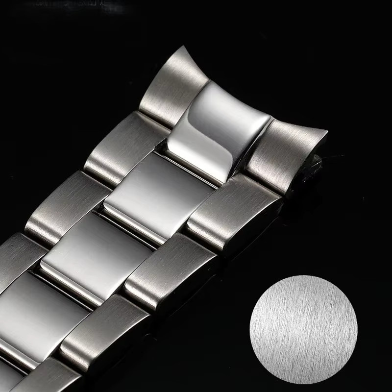 Uhrenarmband Edelstahl, Silber, 20 mm, 21 mm, Unisex - Bild 2
