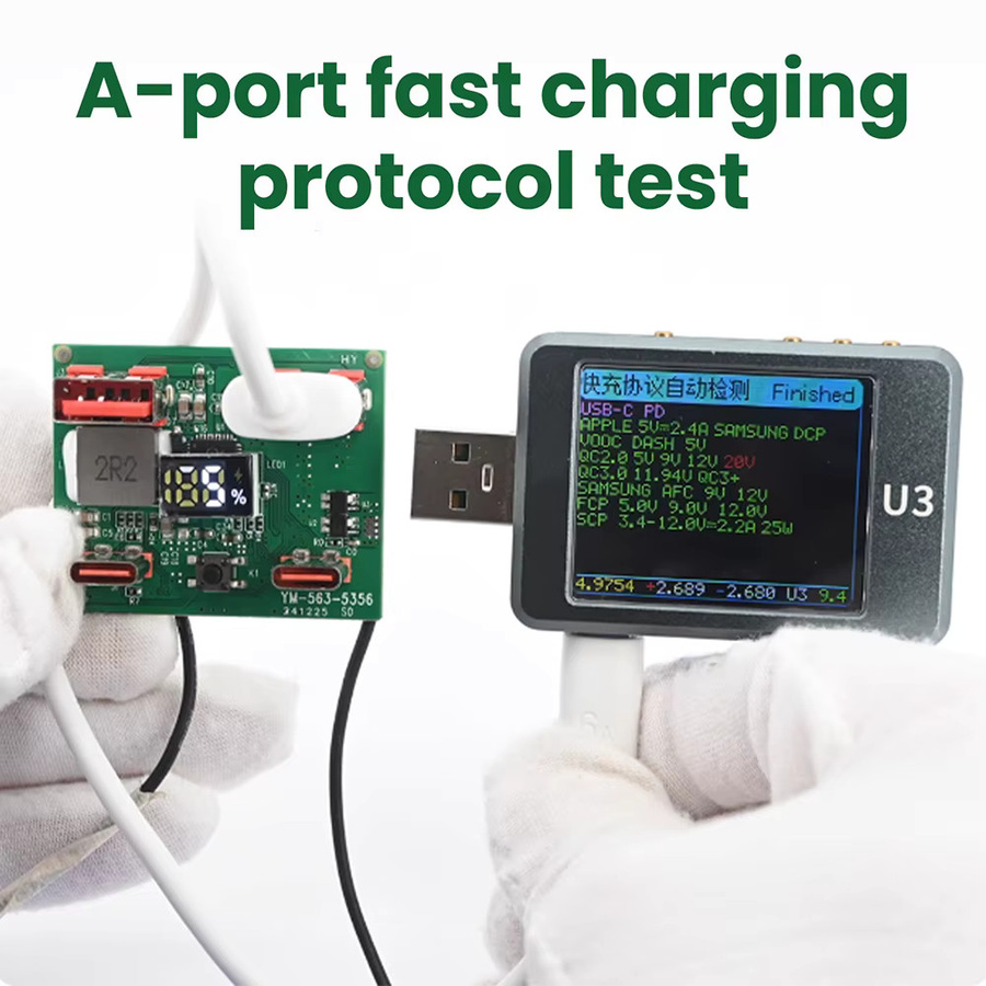 diymore Typ-C Schnelllademodul 22,5W für DIY Mobile Powerbank mit PD/QC/VOOC Unterstützung, Farbe: Grün - Bild 3