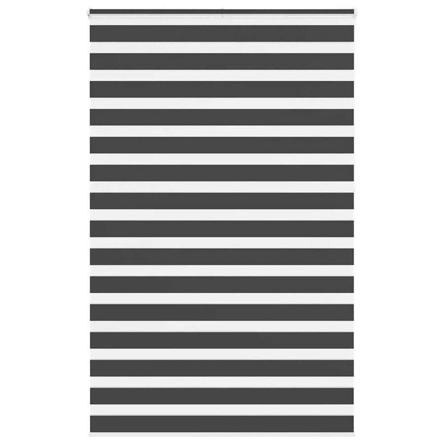 vidaXL Doppelrollo Day & Night Schwarz aus Polyester B/H: 150 x 230 cm - Bild 2