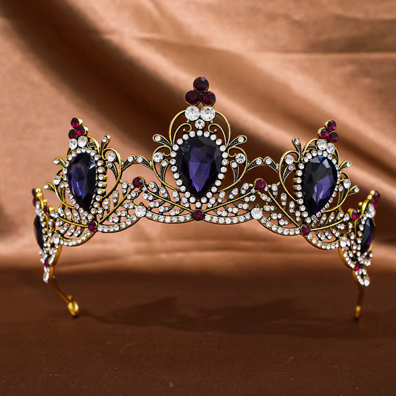 FirstStar Braut-Tiara, Kristall, Bunt, Damen, Vintage - Bild 2