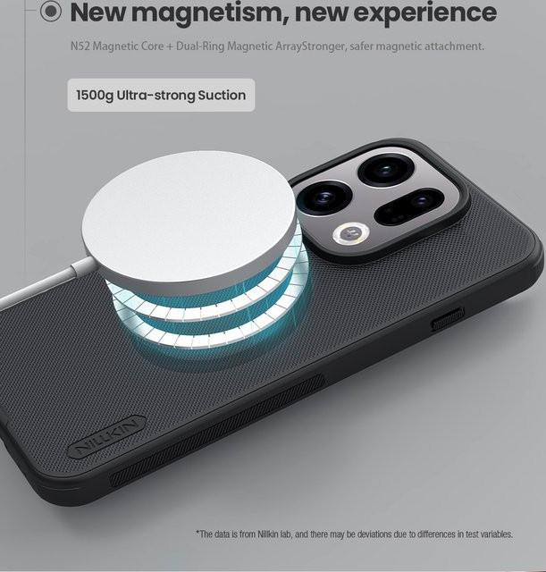 Nillkin Magnethülle Super Frosted Shield Pro für OPPO Find X9 5G in Schwarz mit MagSafe Vollschutz - Bild 1