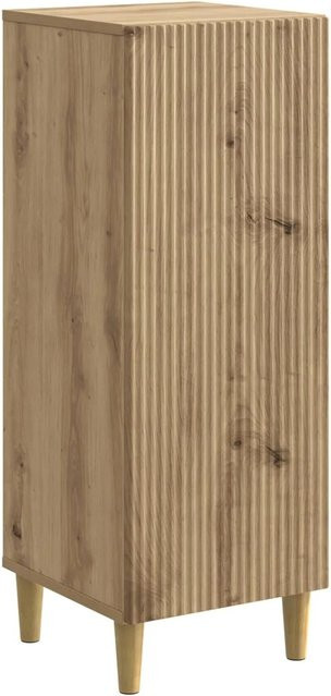 vidaXL Sideboard Artisan-Eiche in Braun aus Holzwerkstoff im Vintage-Design, B/T/H: 33 x 34,5 x 90 cm - Bild 1
