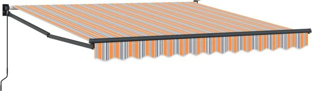 vidaXL Einziehbare Markise Mehrfarbig B: 350 cm, T: 250 cm - Bild 1