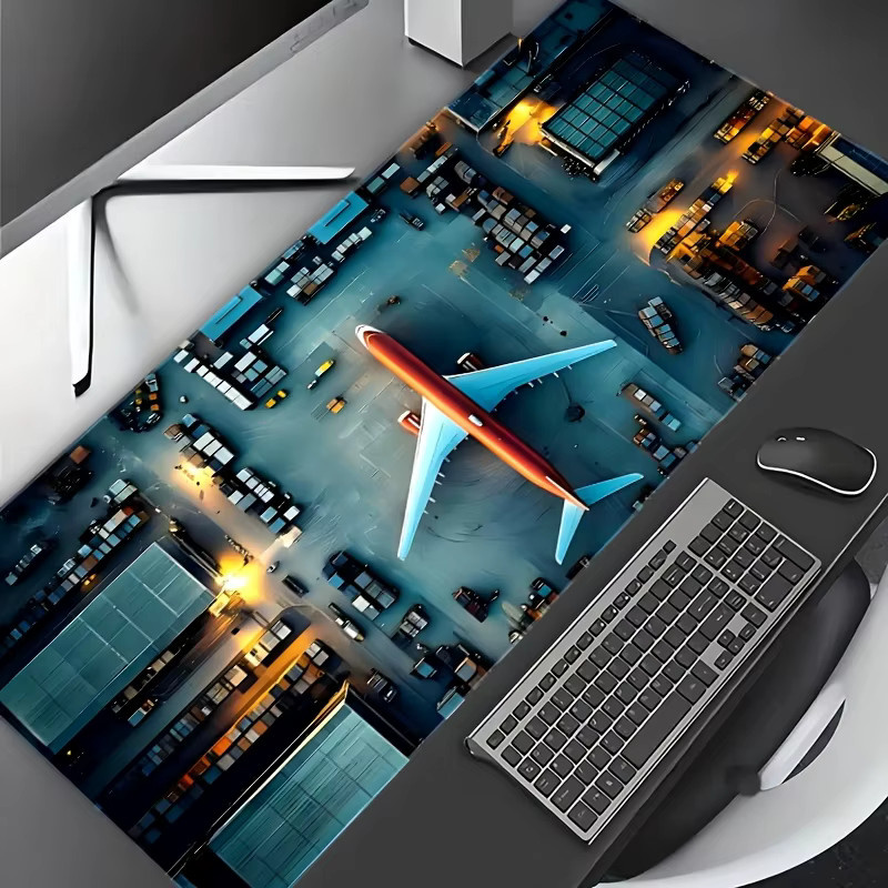 Potdemiel Gaming-Mauspad Aerial Aircraft Design in Multicolour - Bild 4