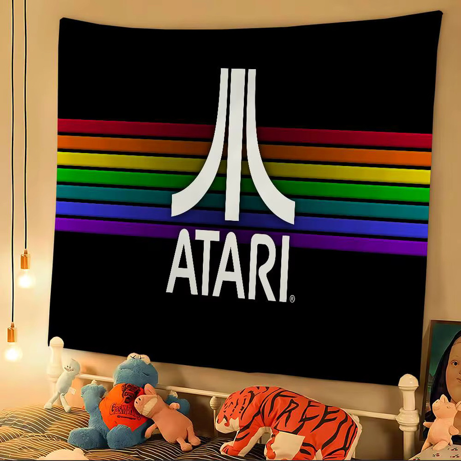 Potdemiel Atari Wandteppich mit geometrischem Retro-Design in Multicolour - Bild 2