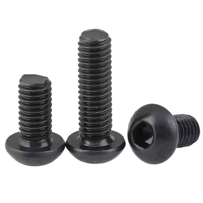 Zoll-Halbrundkopfschrauben aus legiertem Stahl Güteklasse 10,9 in Schwarz, Bolzen-Set in den Größen 1/8-40, 1/4-20, 3/16-24, 5/16-18, 5/32-32, 3/8-16 - Bild 3