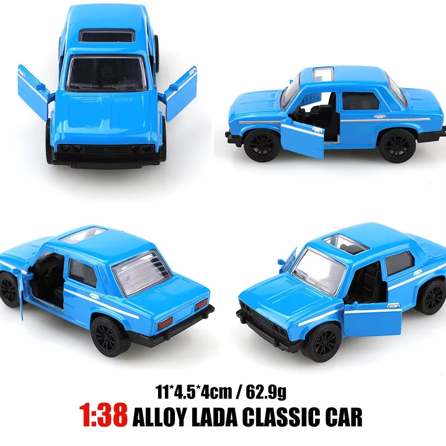 Retro Lada Modellauto aus Legierung in Weiß als Vintage Sammlerstück - Bild 2