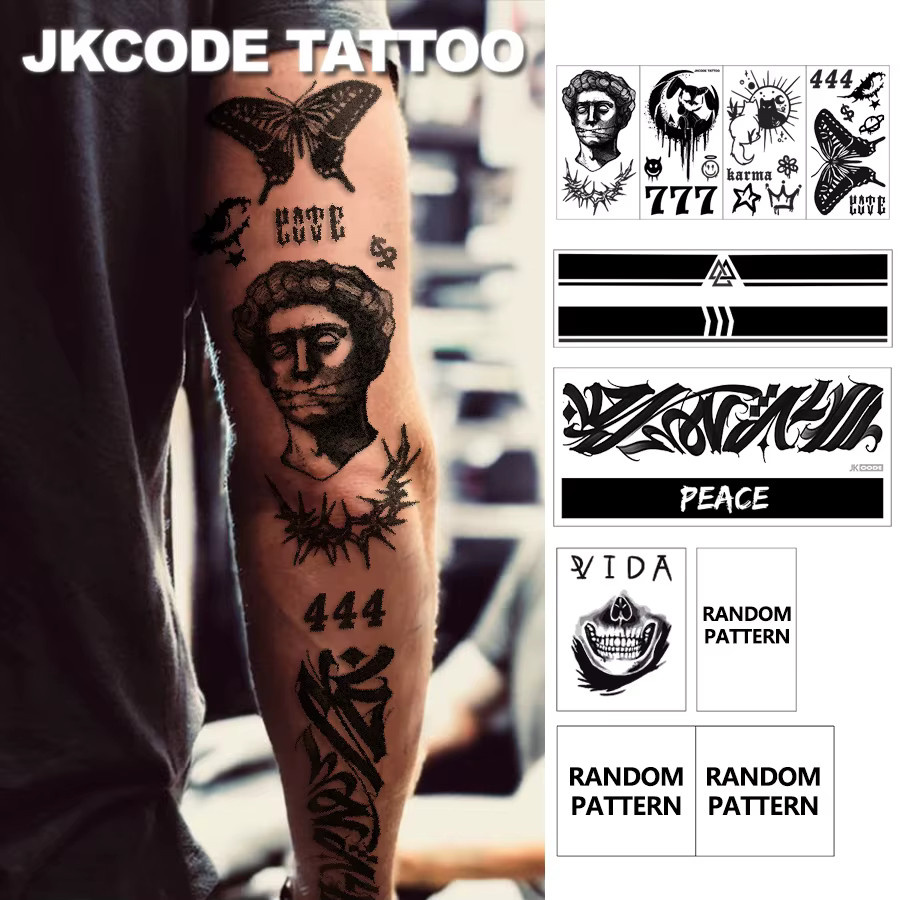 JKCODE TATTOO Tattoo-Set, 10-teilig, Herren - Bild 2