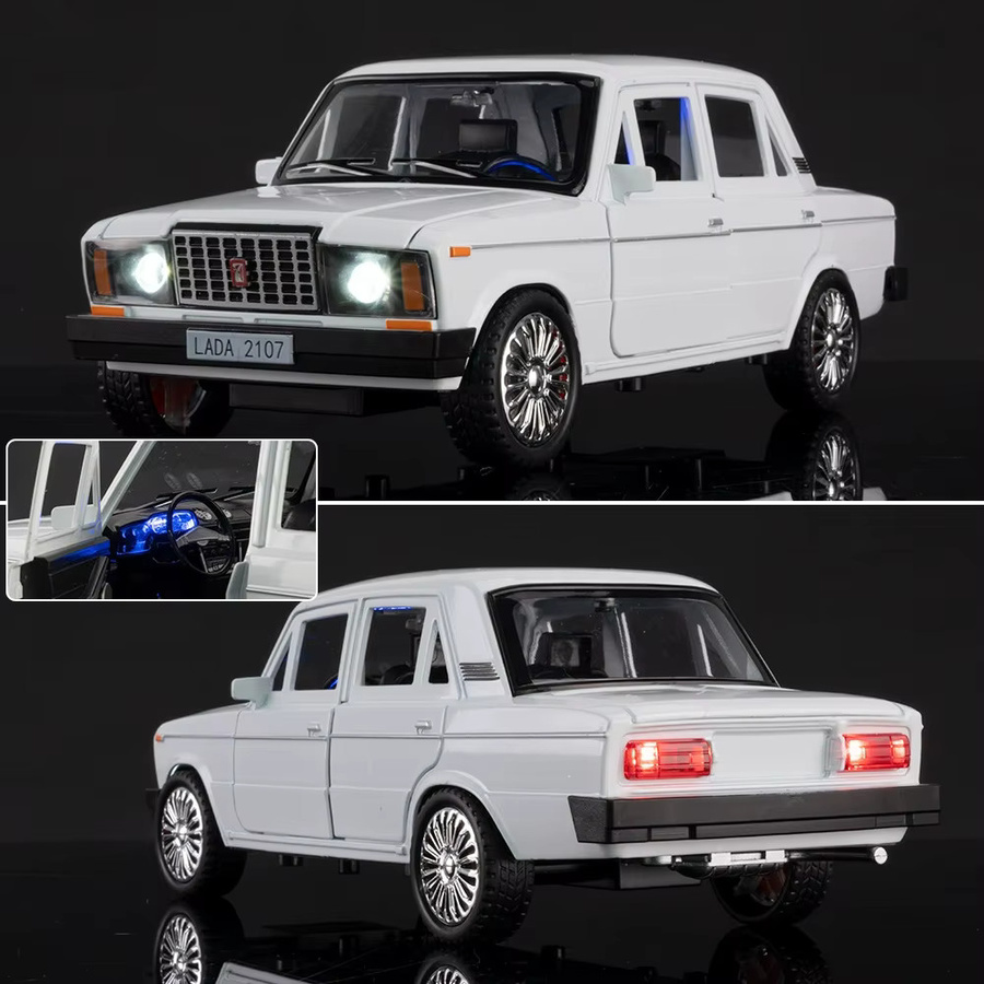 LADA 2107 Oldtimer, Modellauto, 1:18, Metall, mit Licht und Sound - Bild 2