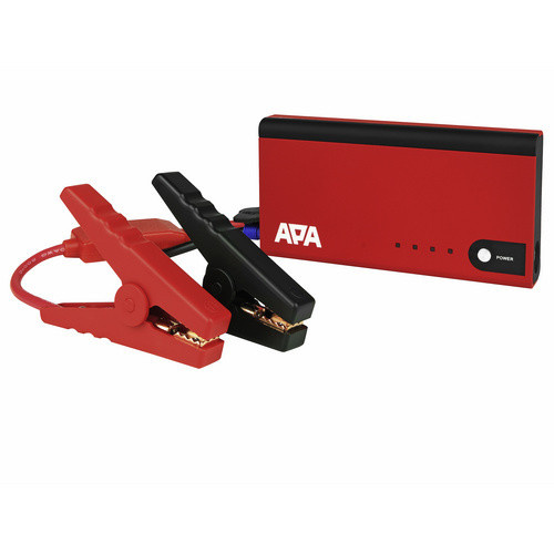 APA Mini Lithium Powerpack 11.000mAh Starthilfe 200 A 12 V mit LED-Arbeitsleuchte und USB-C/USB-A Anschlüssen in Schwarz und Rot - Bild 7
