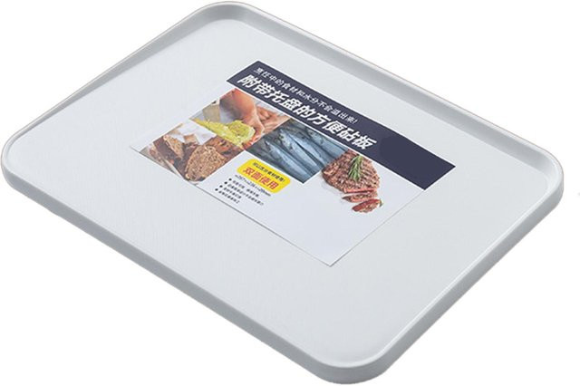 Hygienisches Kunststoff Schneidebrett von CosyHome in Weiß, rutschfest und rechteckig - Bild 1