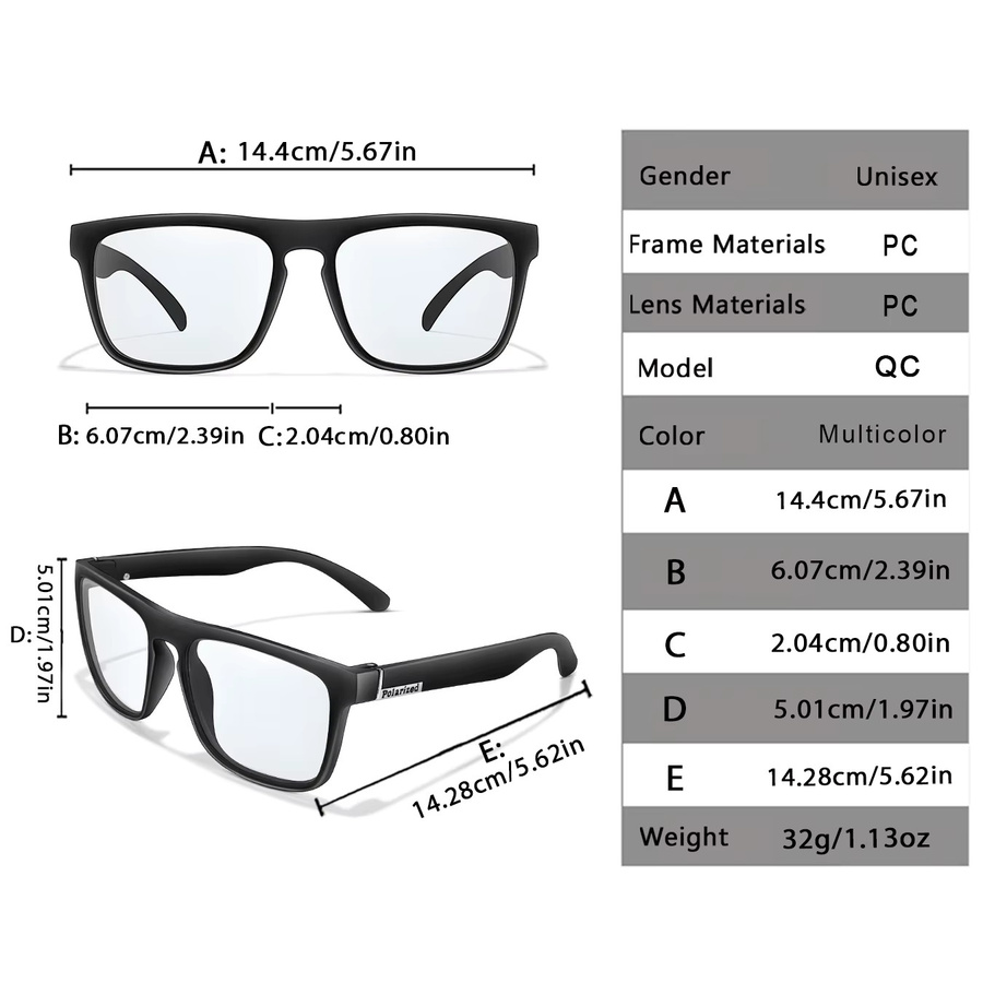LOISRUBY Sonnenbrille, square, Vollrand, Kunststoff, black, Unisex - Bild 2