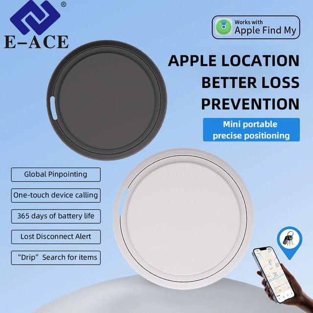 Mini GPS Smart Tracker für iOS-Systeme in Lila zur Ortung von Kindern, Haustieren und Fahrzeugen via Find My App - Bild 1