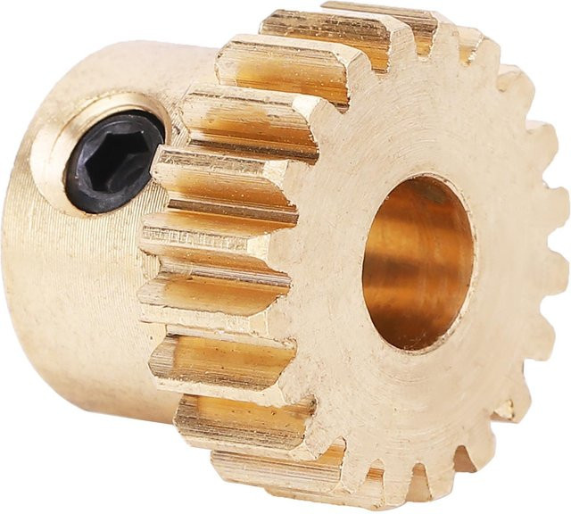 TOMTOP JMS Zahnrad aus Messing in Gold mit 20 Zähnen, 0,8 Modul und 6mm Rundloch - Bild 1