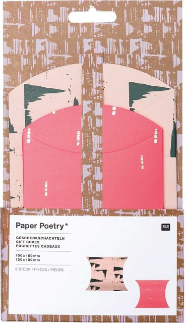 Rico Design Paper Poetry Geschenkschachteln Struktur, 6 Stück, Multicolor - Bild 1