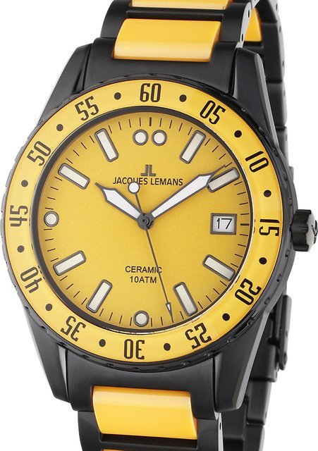 Jacques Lemans Herrenuhr, Quarz, Edelstahl, 42 mm, 10 ATM - Bild 1