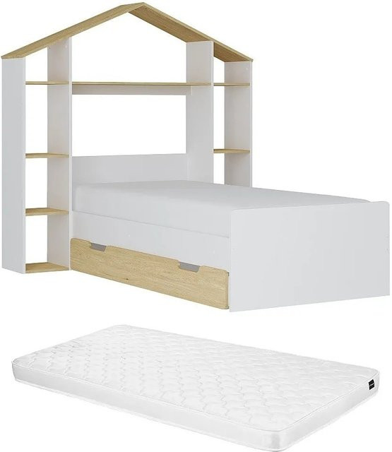 Jeraco Hausbett für Kinder in Weiß, B/T: 90 x 190 cm - Bild 1