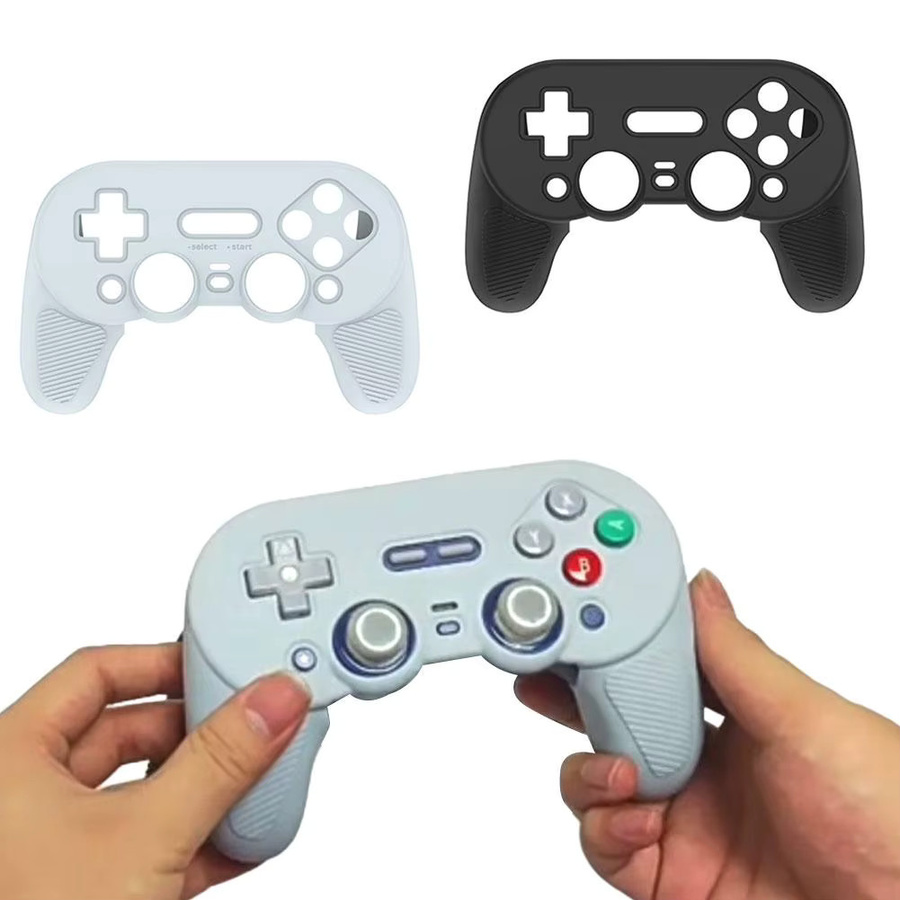 8BitDo Pro 3 Silikon Controller Ersatz Case in Grau, Anti-Rutsch und Stoßfest - Bild 3