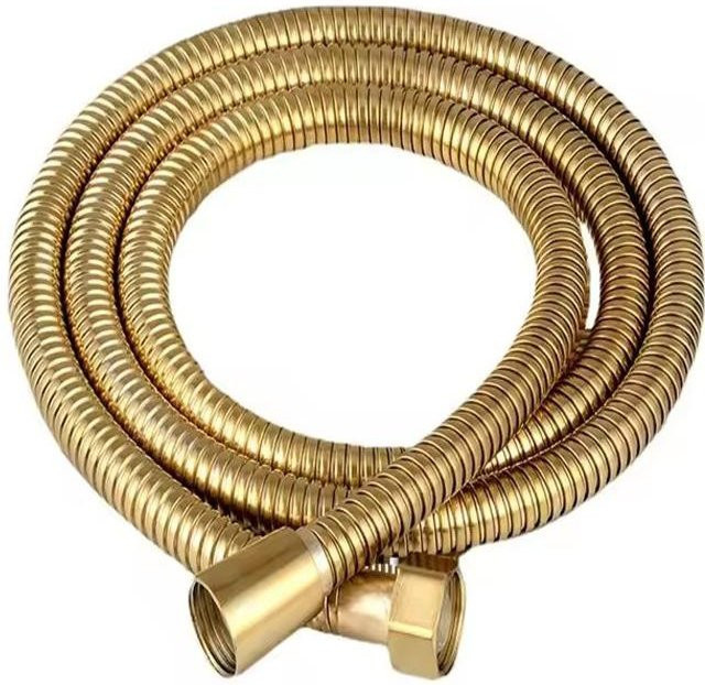 Flexibler Duschschlauch aus Edelstahl DC-HOME-4 in Gold, 1/2 Zoll Anschluss - Bild 1