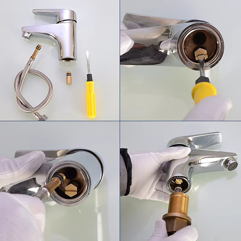 Wasserhahn Einlass Stecker M10 10mm für Küche und Badezimmer, Flexible Rohr-Endkappe für Heiß- und Kaltwasser - Bild 3