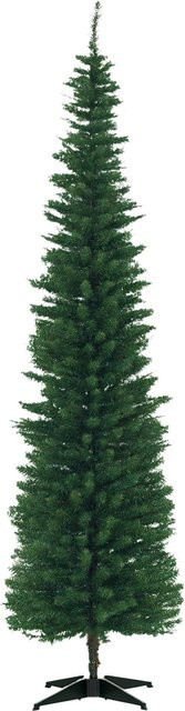 HOMCOM Weihnachtsbaum in Grün mit 499 Spitzen aus Kunststoff und Metall, Höhe: 210 cm, Breite: 55 cm - Bild 1