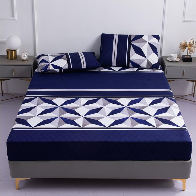 Wasserfester Spannbettlaken Matratzenschoner von Yiran Furniture aus 100% Polyester, B/T/H: 90 x 200 x 25 cm - Bild 2