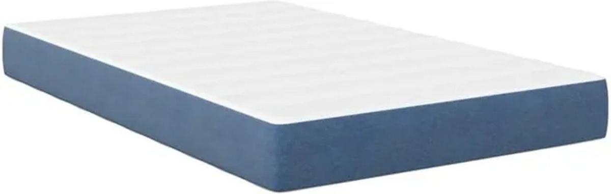 Vidaxl Visco Bettmatratze aus Stoff in Blau und Weiß, B/T/H: 120 x 190 x 20 cm - Bild 1
