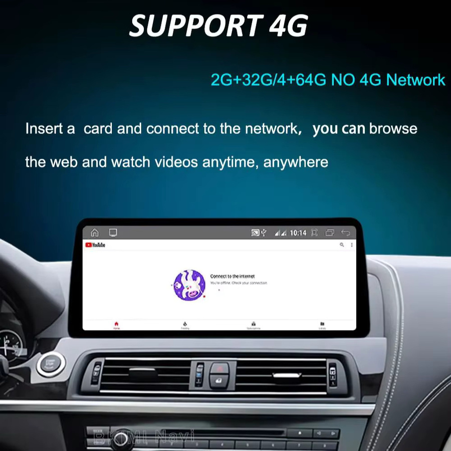 LIARO-NAVI Android 15 CarPlay Multimedia Player für BMW 3er und 4er Serie F30 F31 F32 F33 F34 F36 (2013 - 2019) mit NBT/EVO System, WiFi und GPS, Schwarz - Bild 3