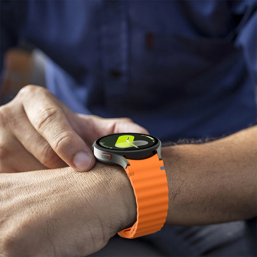 FancyWrist Uhrenarmband Silikon, orange, Samsung Galaxy Watch - Bild 3