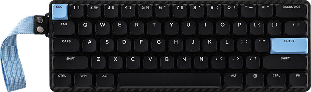 EPOMAKER Carbon60 Mechanische Tastatur 60 % mit Kohlefasergehäuse in Schwarz, QMK/VIA Unterstützung, Bluetooth 5.0, 2,4 GHz und USB-C Verbindung, ANSI Layout - Bild 1