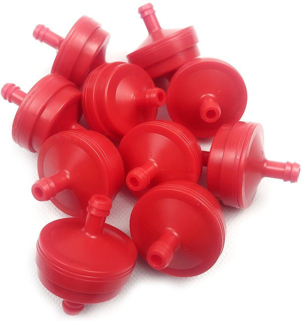 Kkmoon Inline Kraftstofffilter 1/4 Zoll Ersatz für Briggs Stratton 298090, 4105, 298090S in Rot - Bild 1
