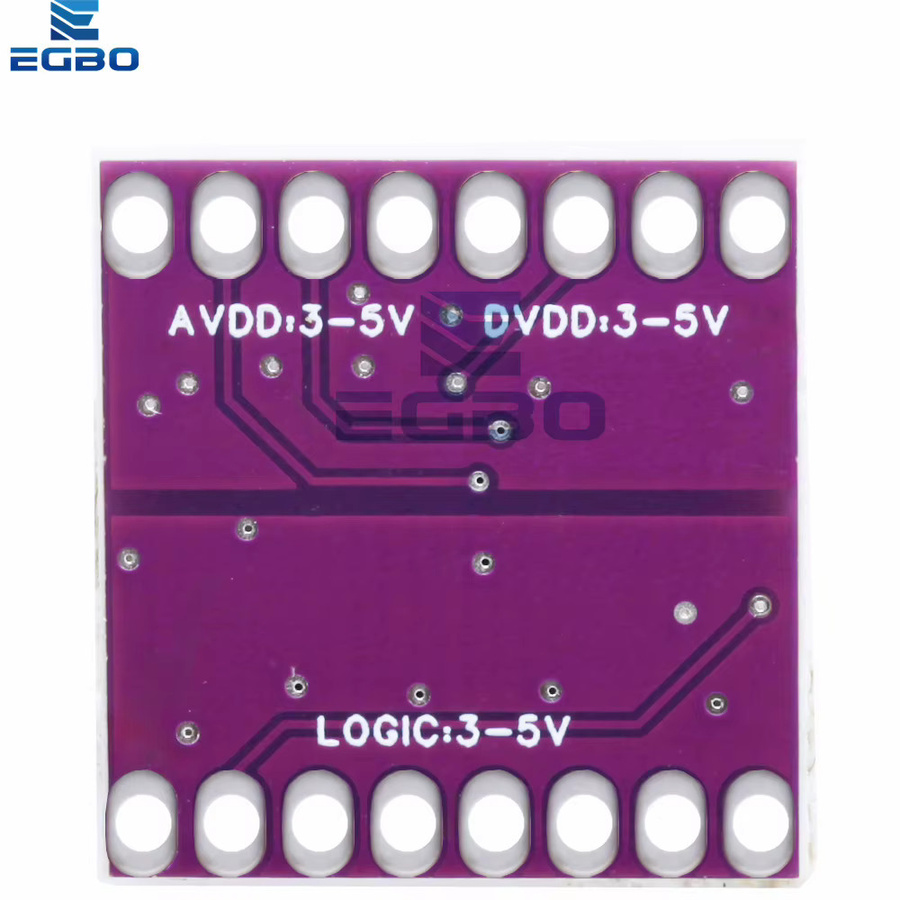 EGBO ADS1120 ADS1220 ADC Konverter Modul 16 Bit 24 Bit I2C Low Power Analog-zu-Digital Konverter für Arduino in Purple - Bild 2