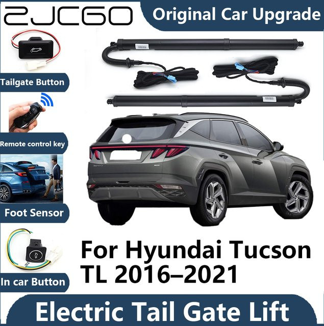 ZJCGO Elektrische Heckklappen-Federbeine für Hyundai Tucson NX4 2022 bis 2025, Schwarz - Bild 1