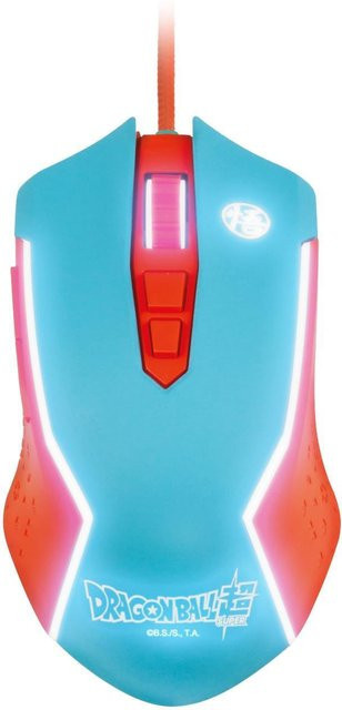 FR-TEC Dragon Ball Goku Gaming-Maus mit 8000 DPI in Blau/Rot und USB-A Anschluss - Bild 1