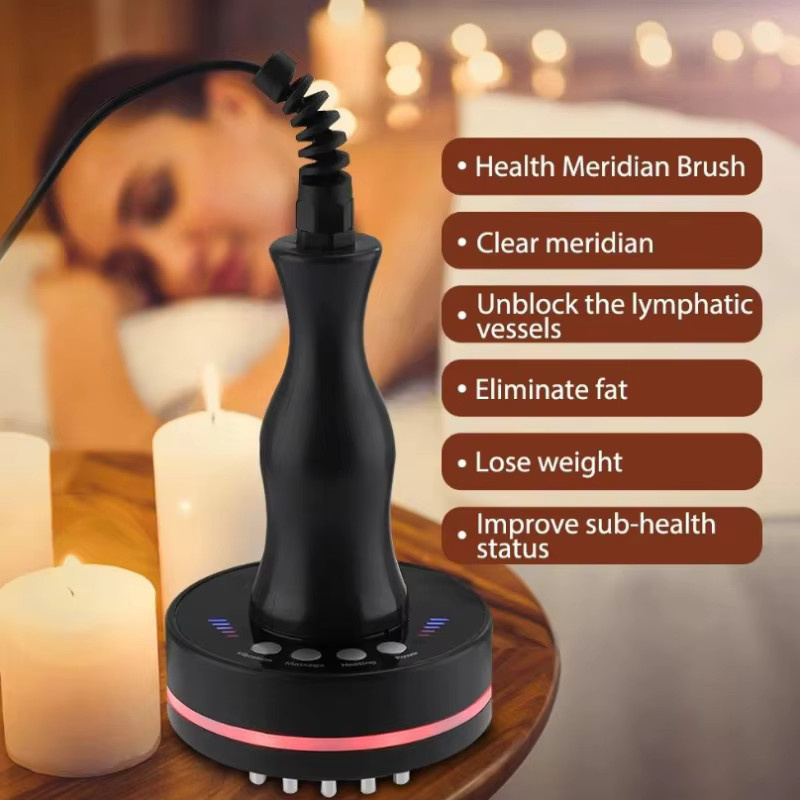 VamsLuna Elektrische Heiz-EMS-Massagebürste, Unisex, Gesicht & Körper - Bild 3