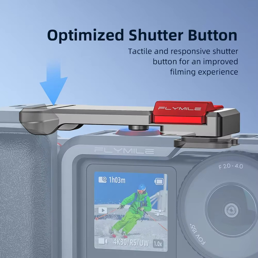 DJI OSMO Action 6 Street Grip Kit Aluminium Rahmen mit Objektivkappe für deine Action Camera - Bild 3