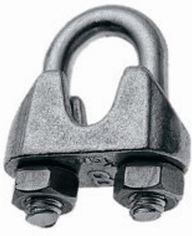 CONACORD Seilklemme aus rostfreiem Edelstahl, Durchmesser: 4 mm, 2 Stück, Silber - Bild 2
