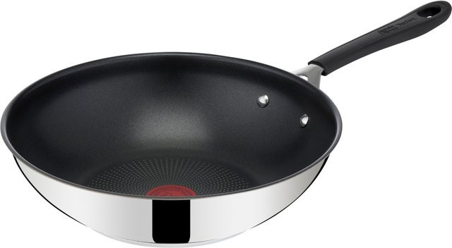 TEFAL Jamie Oliver Quick & Easy Edelstahl-Wokpfanne, Silber, Durchmesser: 28 cm - Bild 1
