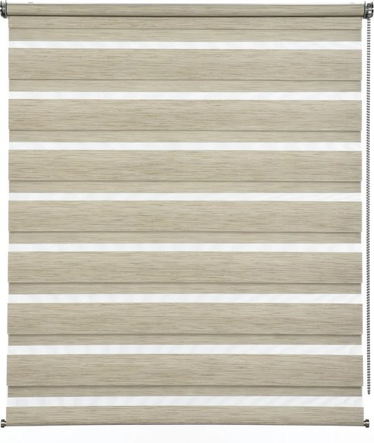 Gardinia Doppelrollo de Luxe Day & Night aus Polyester in Beige, B: 90 cm, H: 240 cm - Bild 1