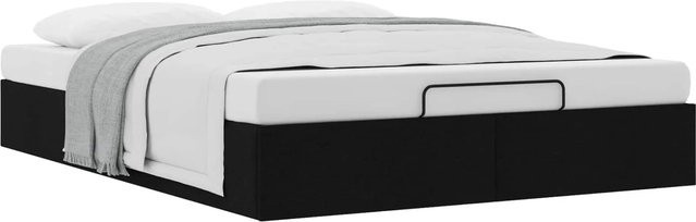 vidaXL Ottoman Bettgestell Schwarz mit Lift-up-Funktion, B/T: 152 x 203 cm - Bild 1