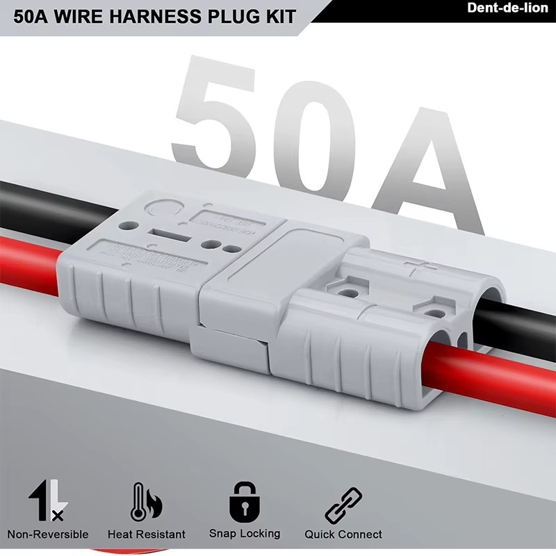 AGASHE Batterieadapter Set mit Kabel und O-Anschlüssen für Elektrostapler und 12-V-Windenanhänger - Bild 2