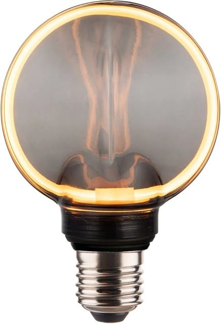 ENOVALITE LED Filament Leuchtmittel CIRCLE Smoke E27 Dimmbar Warmweiß Rauchglas Optik in Schwarz und Grau - Bild 1