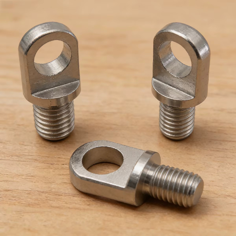 Messing Hebering mit Ohr-Mutter und Rundschraube für Hardware und Drohnen in Messing und Silber - Bild 3