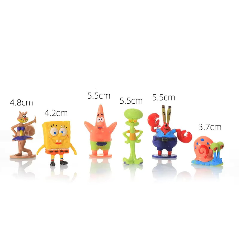 Bandai Spongebob Actionfiguren, Cartoon-Minipuppen, Aquarium-Zubehör - Bild 2