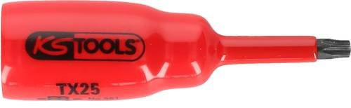 KS Tools Bit-Stecknuss mit Schutzisolierung für TX-Schrauben T40 kurz in Rot - Bild 1