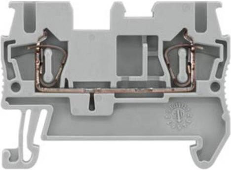 Siemens Durchgangsklemme 8WH20000AF06 mit Federzuganschluss 5,2 mm in Gelb, 50 Stück - Bild 1