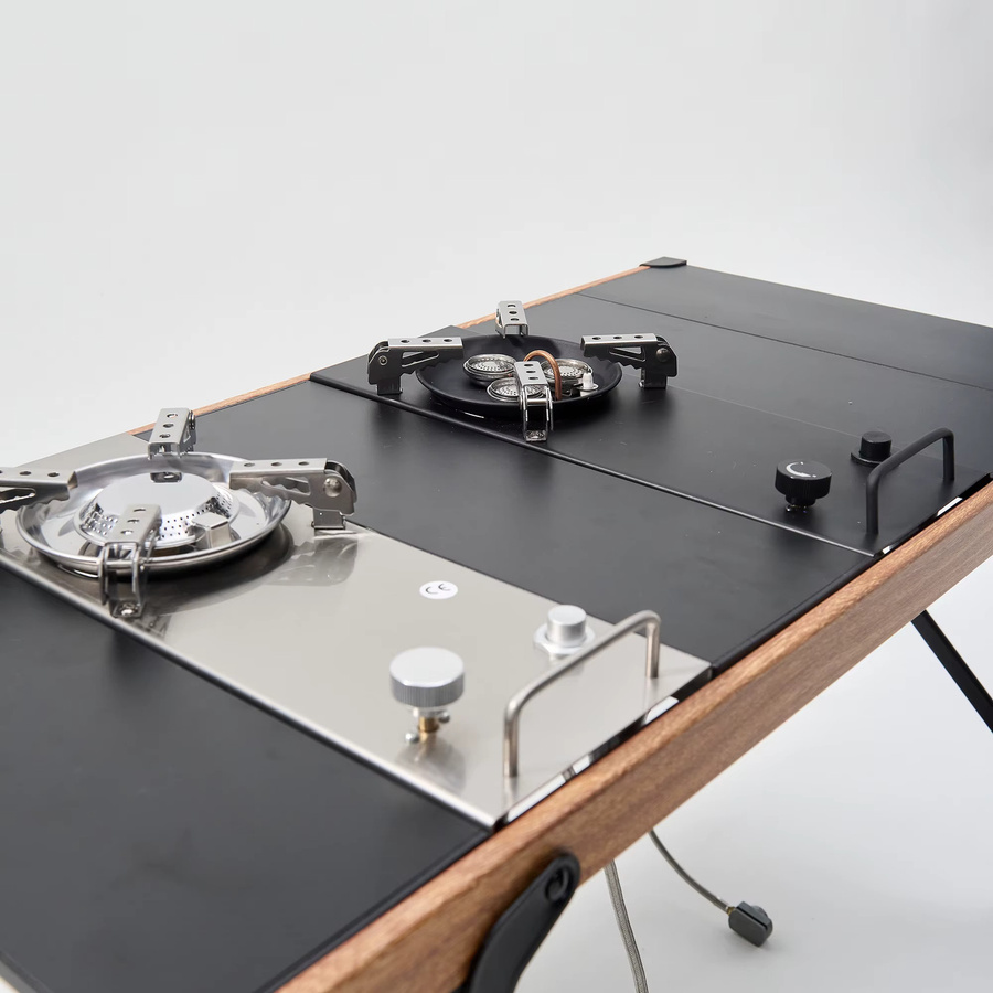 Pandatour IGT Campingtisch aus Aluminium, zusammenklappbarer Picknicktisch in Schwarz - Bild 3
